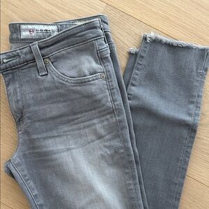 AG Adriano Goldschmied Gray Ankle Jeans